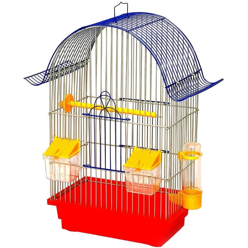 Клітка для птахів Лорі Ретро, цинк, 28х18х45 см, в ассортименті - фото 4