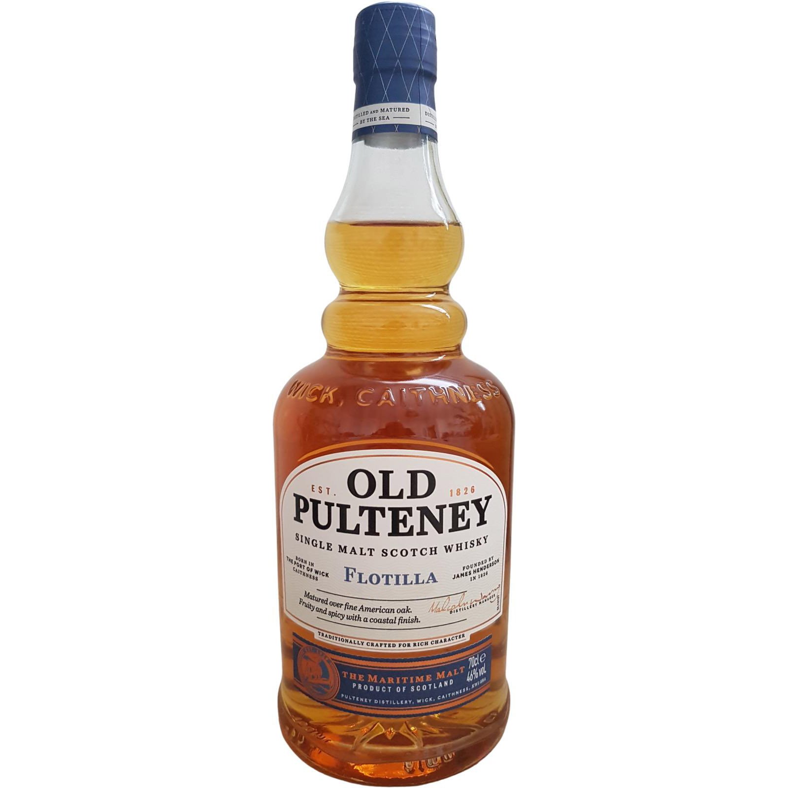 Виски Old Pulteney Flotilla Single Malt Scotch Whisky 46% 0.7 л - фото 1