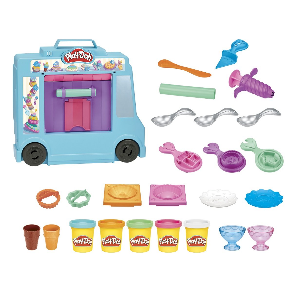 Ігровий набір для ліплення Hasbro Play-Doh Вантажівка з морозивом (F1390) - фото 2