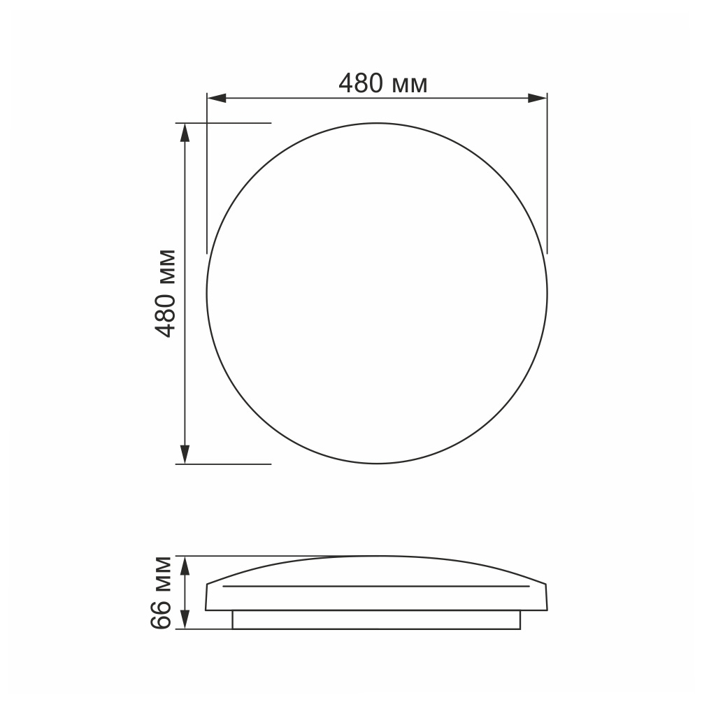 Світильник настінно-стельовий Videx LED 48W 4100K Прямокутники (VL-CLR-484R) - фото 4