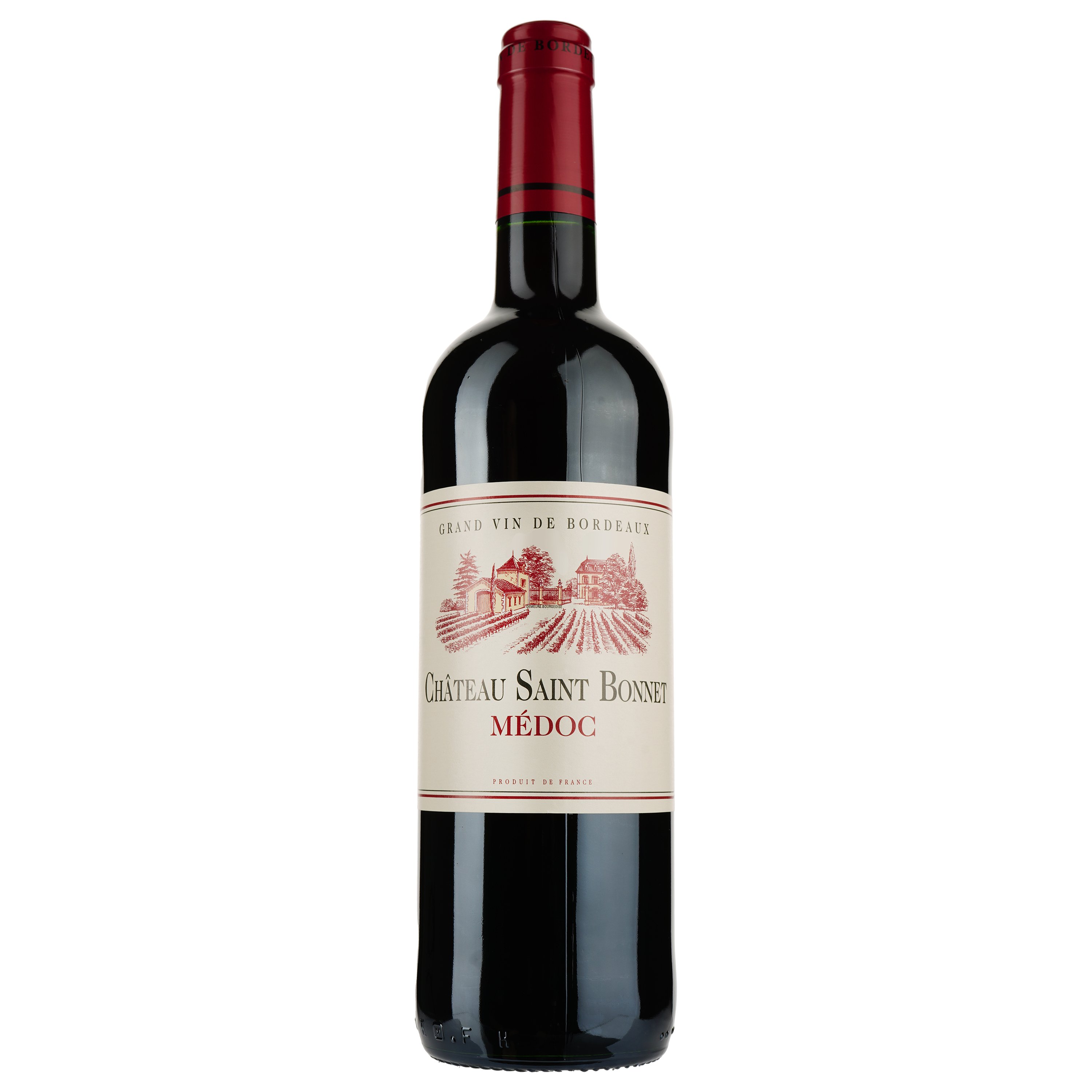 Вино Chateau Saint Bonnet AOP Medoc 2017, червоне, сухе, 0,75 л - фото 1