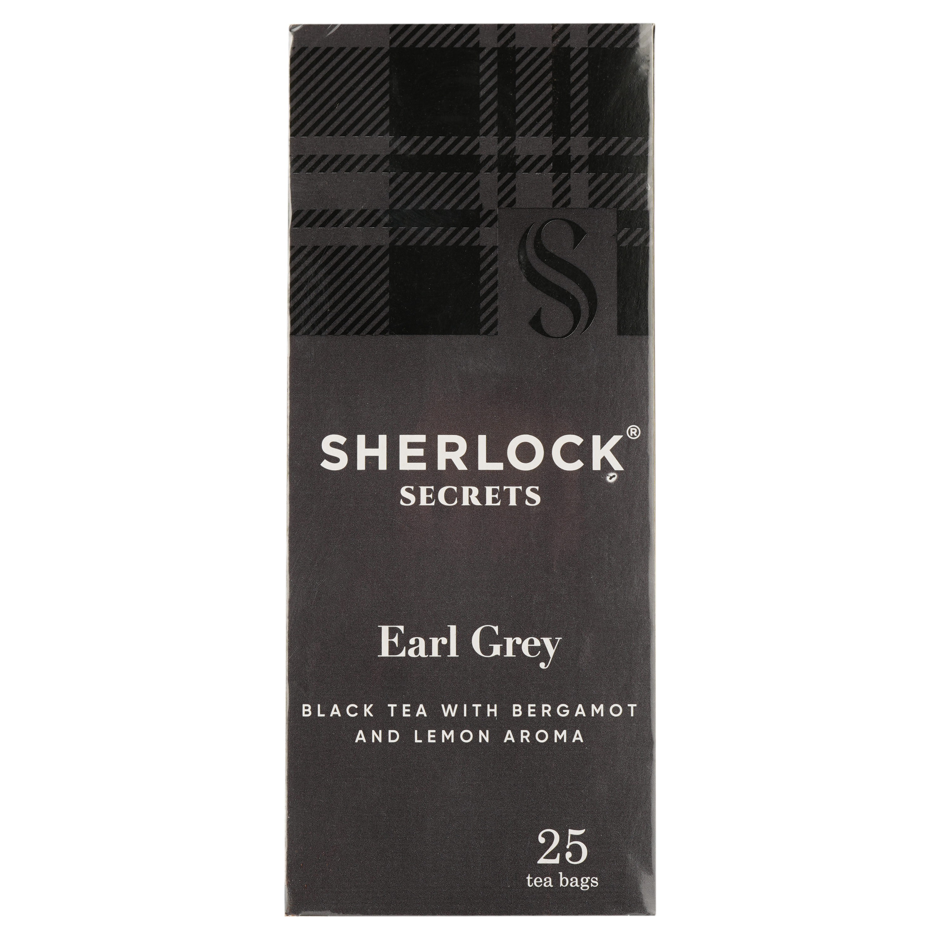Чай чорний Sherlock Secrets Earl Grey, з ароматом бергамоту та лимону, 25 пакетиків (920158) - фото 1