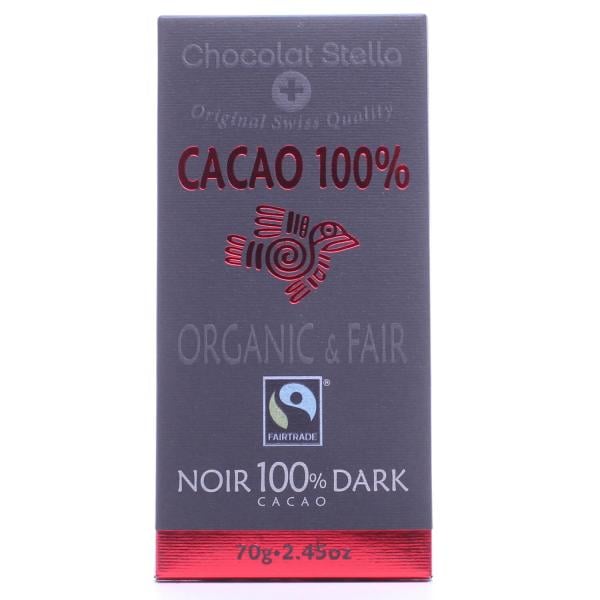 Шоколад чорний Chocolat Stella органічний, з ваніллю, 100%, 70 г (674744) - фото 1