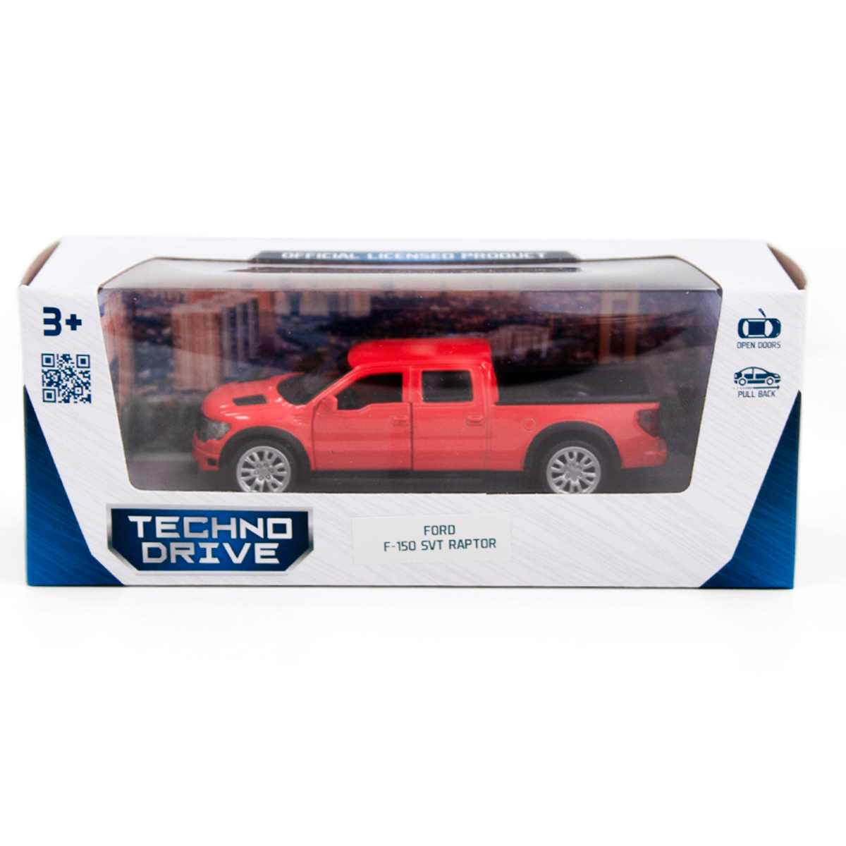 Автомодель TechnoDrive Ford F-150 SVT Raptor оранжевая (250262) - фото 11