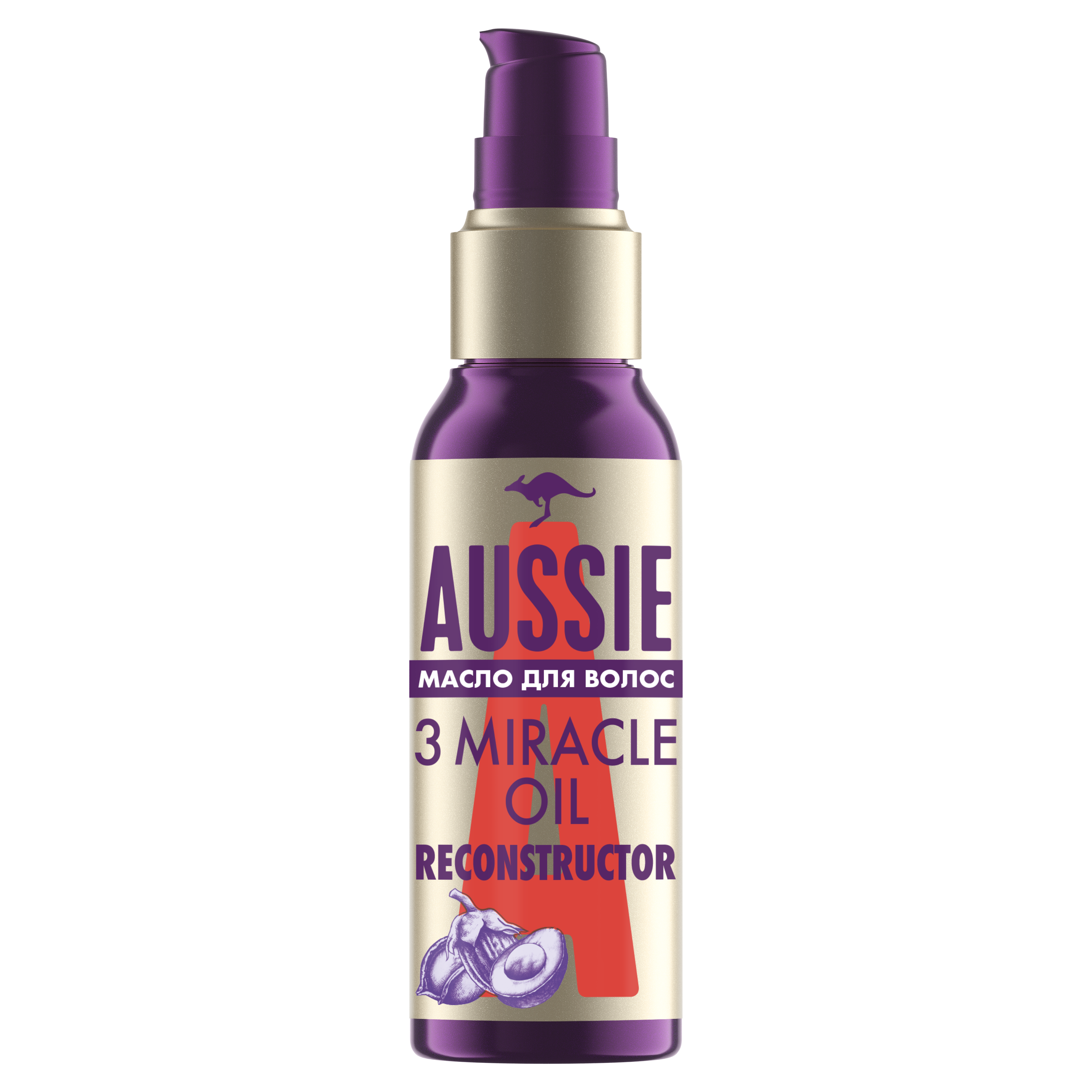 Масло для волос Aussie 3 Miracle Oil Reconstructor, 100 мл - фото 1