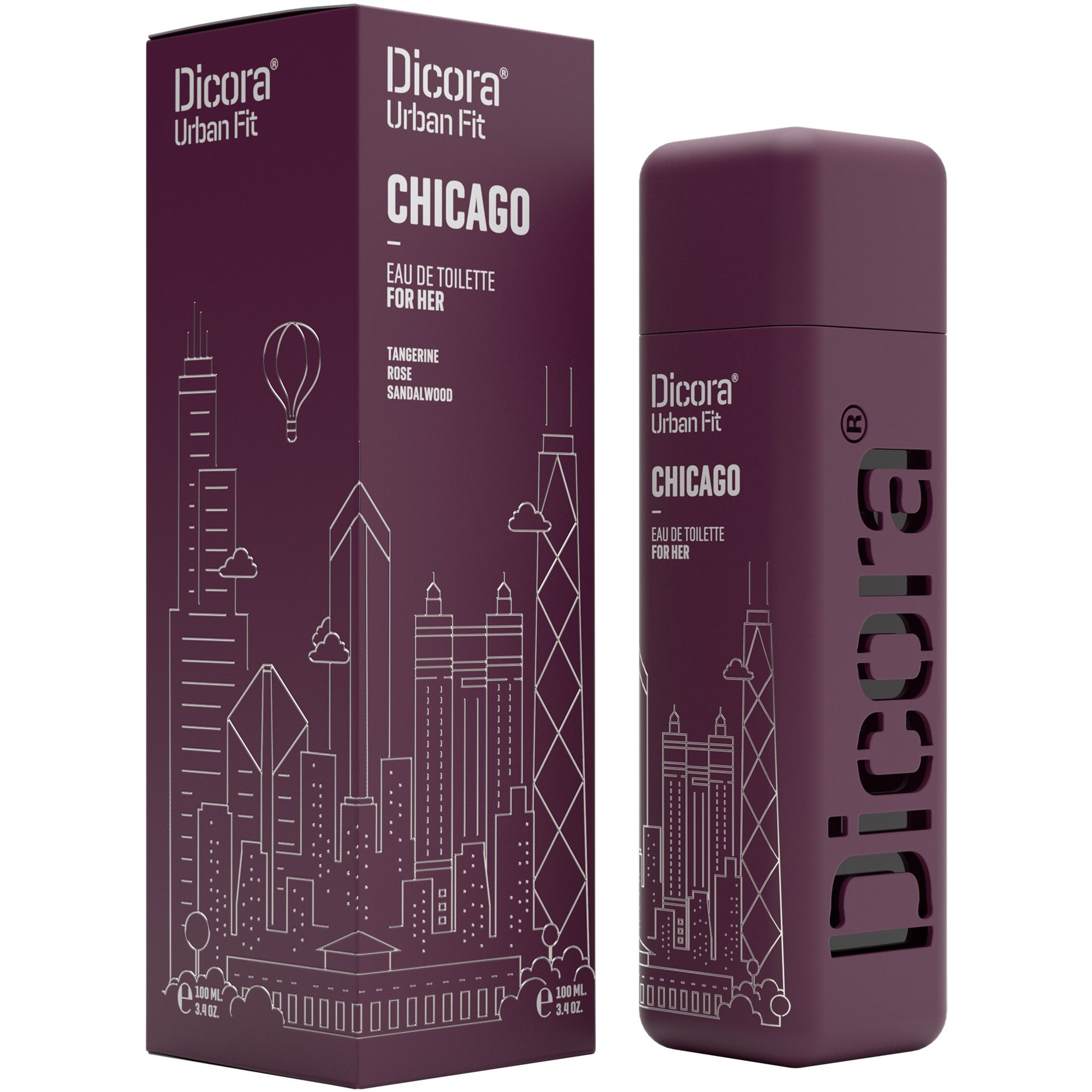 Туалетна вода Dicora Urban Fit Chicago, 100 мл (8480029434710) - фото 1