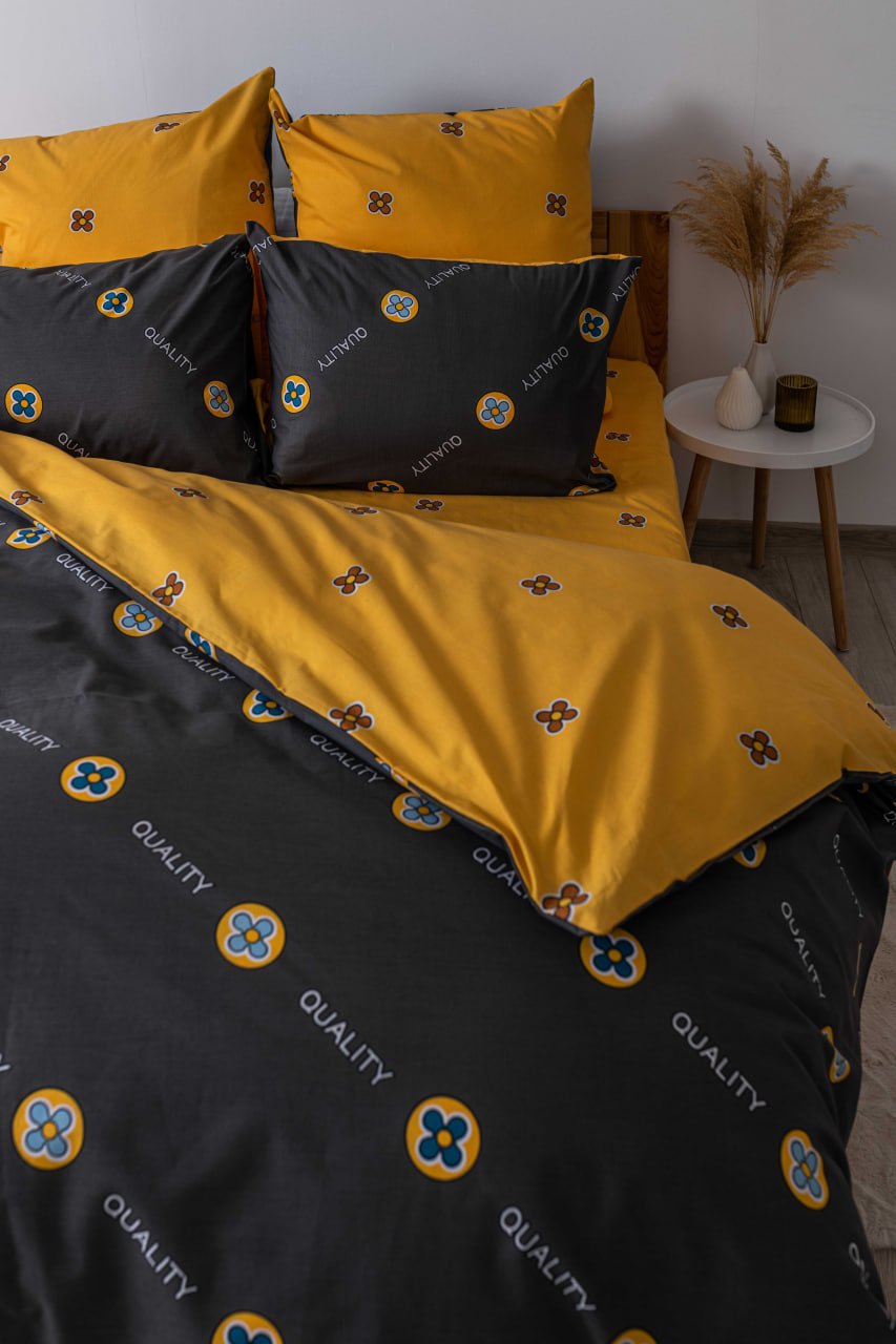 Комплект постельного белья ТЕП Soft dreams Grey And Orange евро серый с оранжевым (2-03859_26021) - фото 5