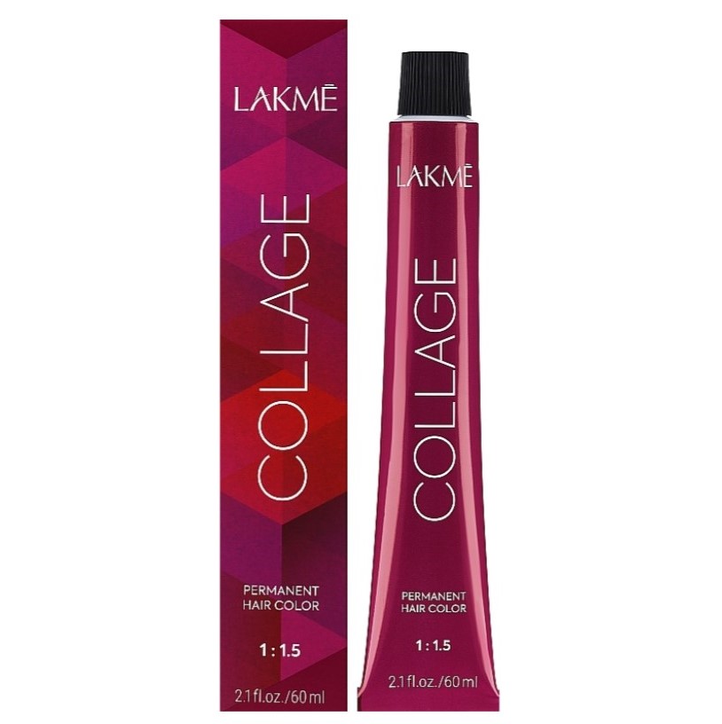 Перманентная краска для волос Lakme Collage Creme Hair Color тон 3/22 (интенсивно фиолетово-темно-коричневый) 60 мл - фото 1