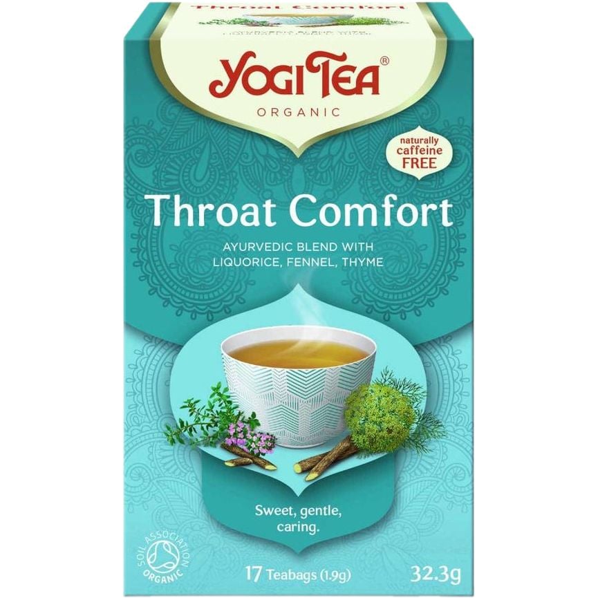 Чай трав'яний Yogi Tea Throat Comfort органічний 32.3 г (17 шт. х 1.9 г) - фото 1