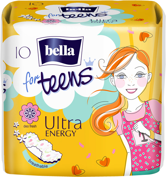 Гігієнічні прокладки Bella for Teens Ultra Energy, 10 шт. - фото 1