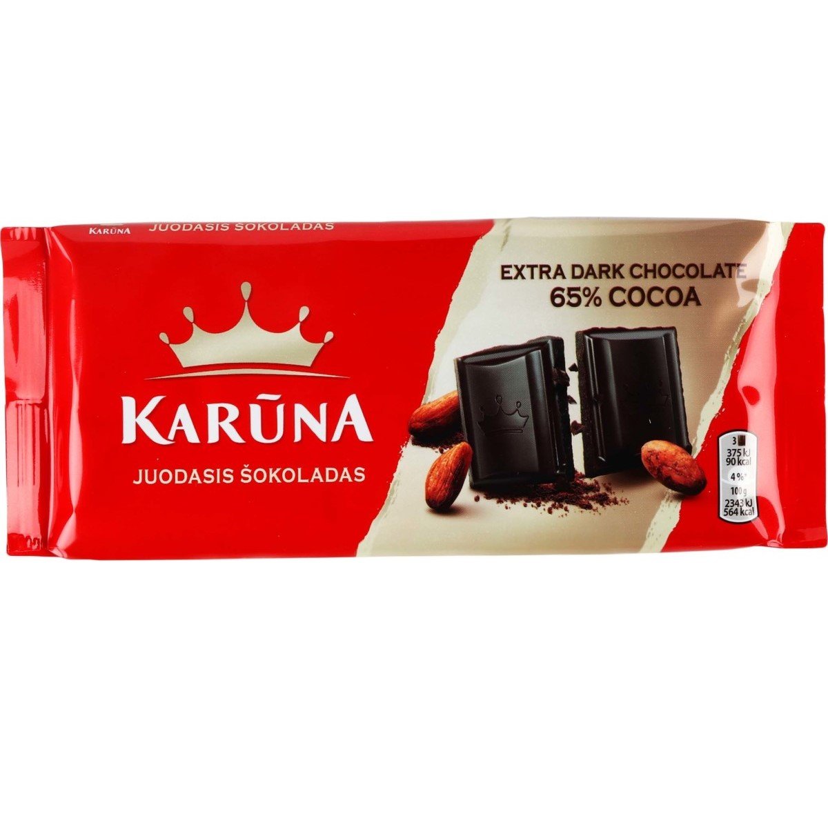 Шоколад чорний Karuna 65% ,80 г (911304) - фото 1