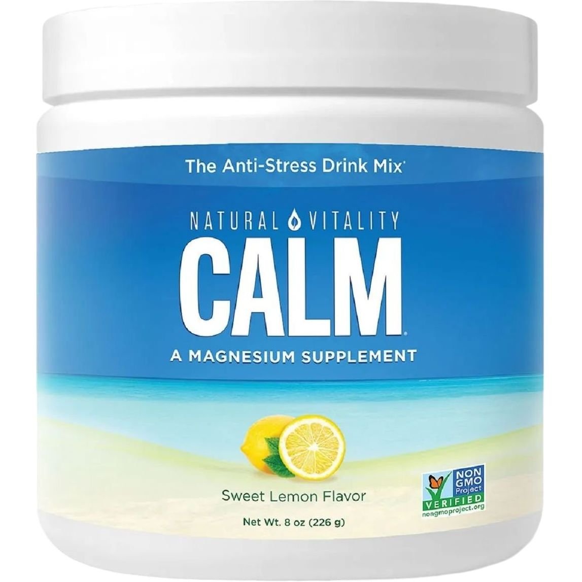 Напиток-антистресс Natural Vitality CALM Anti-Stress Drink Mix сладкий лимон 226 г - фото 1