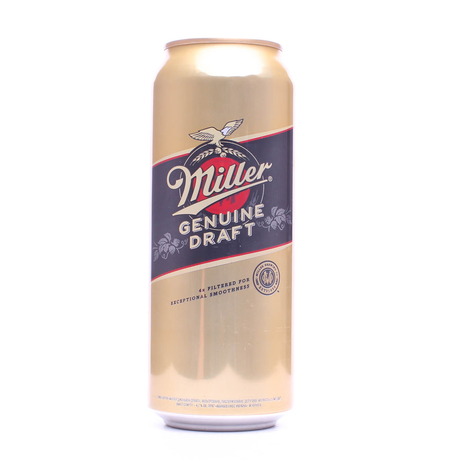 Пиво Miller Genuine Draft, світле, 4,7%, з/б, 0,5 л (790205) - фото 1