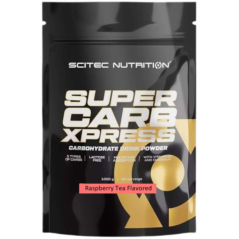 Карбо (вуглеводи) Scitec Nutrition Supercarb Xpress Raspberry Tea 1000 г - фото 1