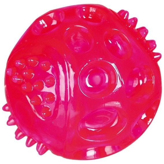 Игрушка для собак Trixie Мяч термопластрезина светящийся, d 6,5 см, в ассортименте (33643) - фото 1