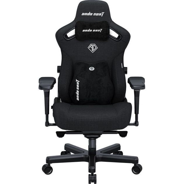 Кресло игровое Anda Seat Kaiser 3 Pro Size XL Black Fabric - фото 1