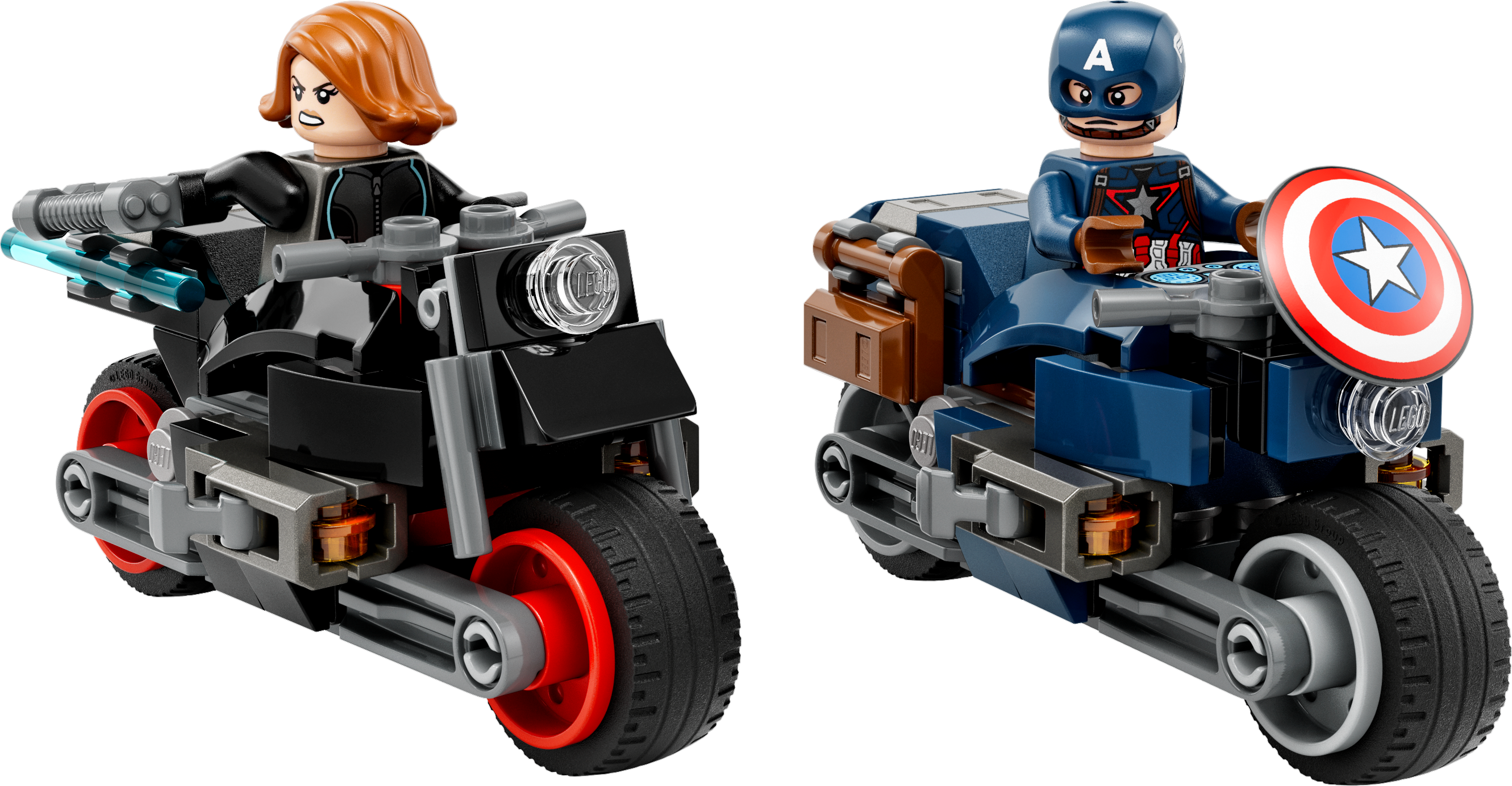 Конструктор LEGO Marvel Мотоциклы Черной Вдовы и Капитана Америка, 130 деталей (76260) - фото 2