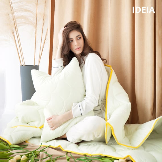 Набор Ideia Попкорн: одеяло, 140х200 см + подушка, 50х70 см, молочный (8000035232) - фото 7