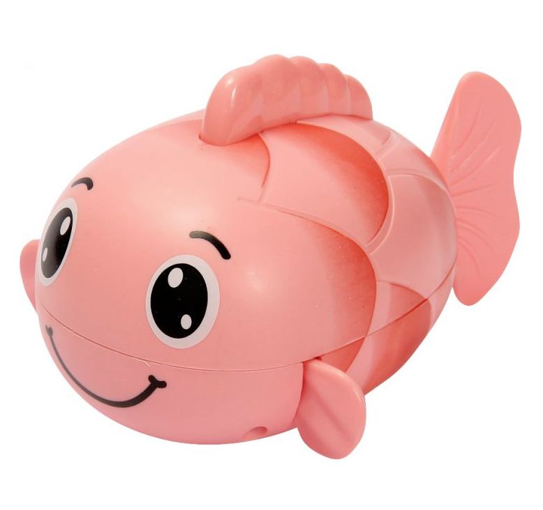 Игрушка для купания Lindo Рыбка, розовый (8366-46A рож) - фото 1
