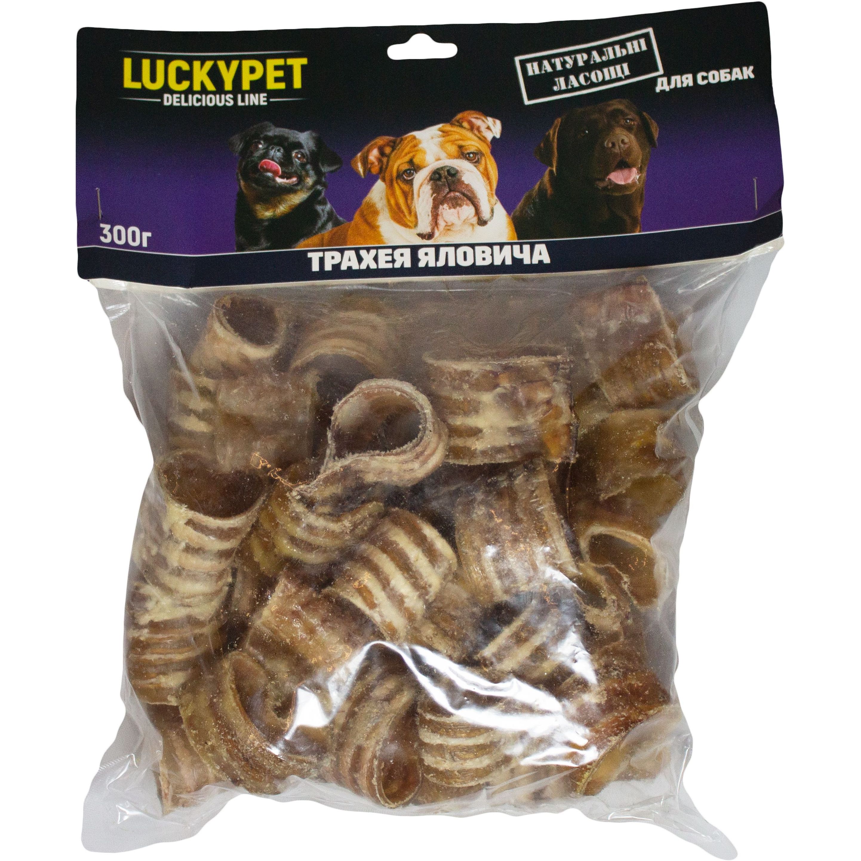 Ласощі для собак Lucky Pet Трахея 300 г - фото 1