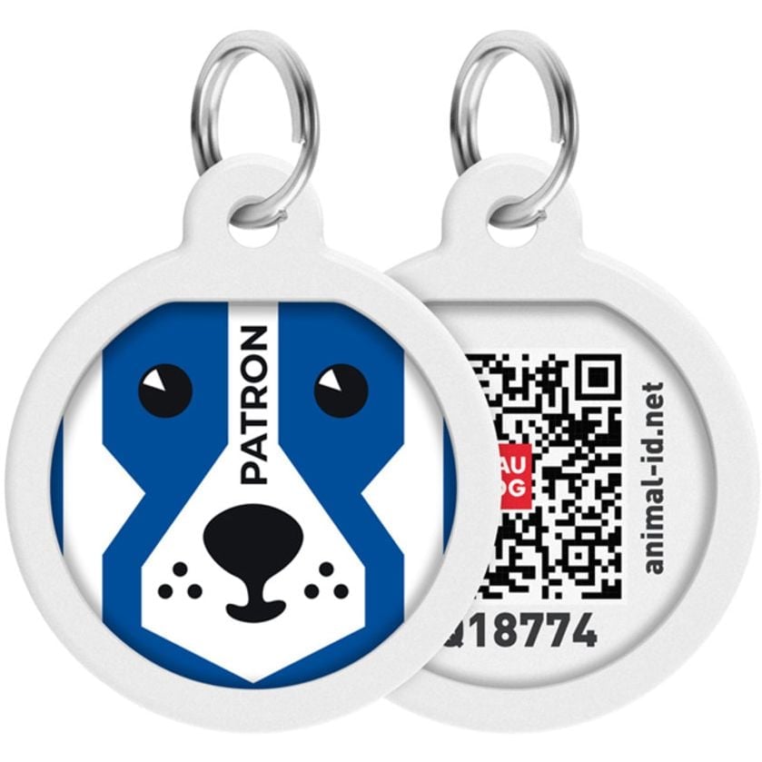 Адресник для собак и кошек Waudog Smart ID с QR паспортом, Патрон, S, диаметр 25 мм - фото 1