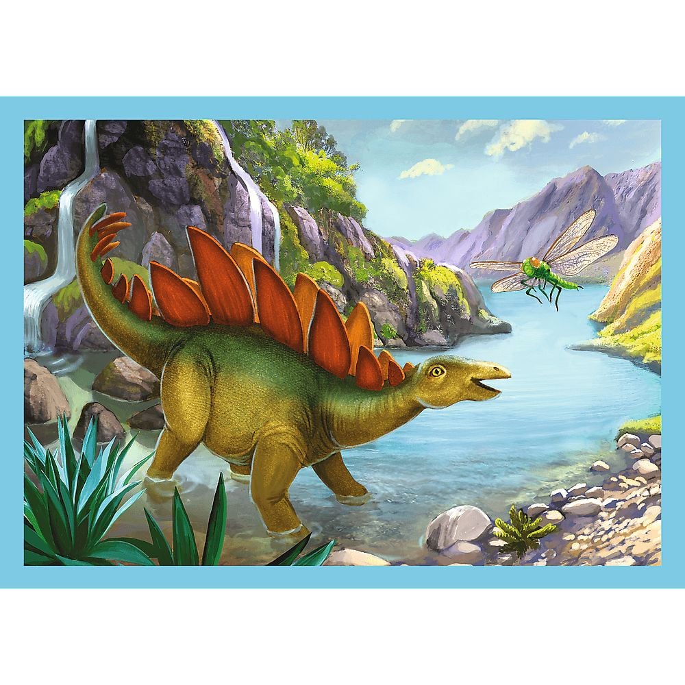 Пазлы Trefl 4 в 1 Уникальные динозавры - фото 2