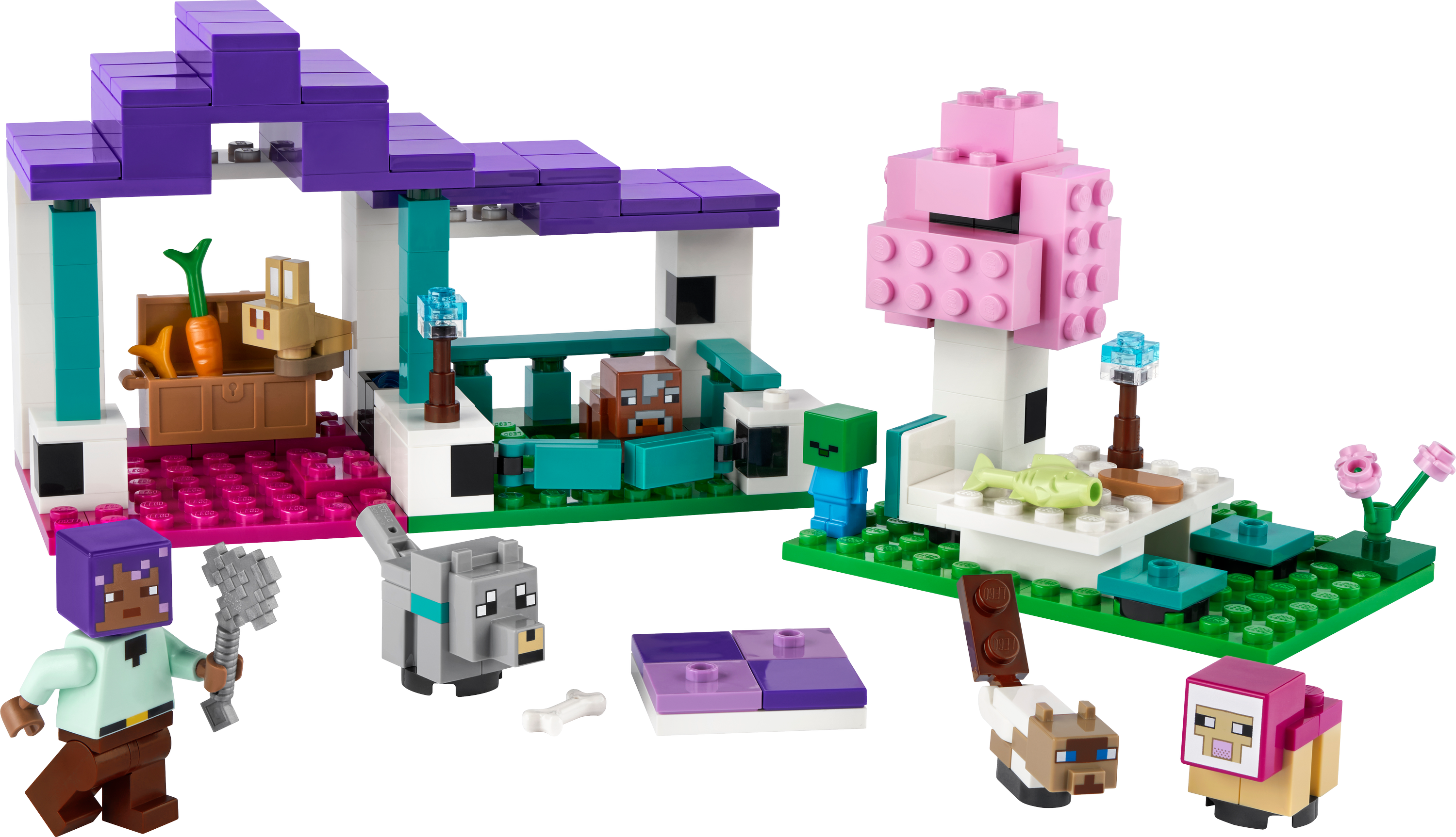 Конструктор LEGO Minecraft Притулок для тварин 206 деталі (21253) - фото 2