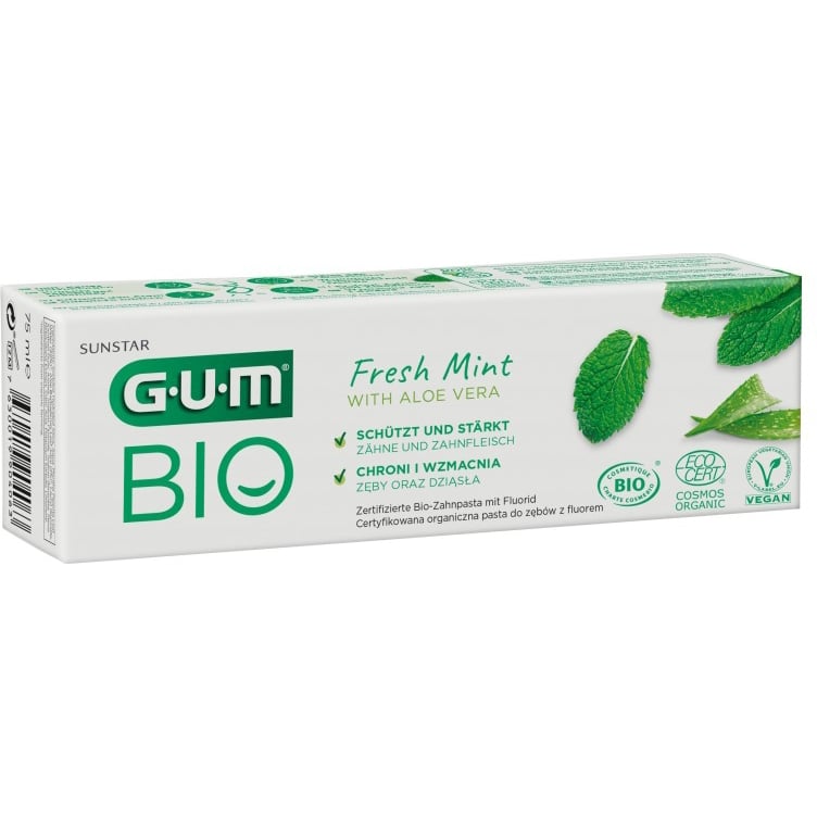 Зубна паста GUM Bio Fresh Mint With Aloe Vera 75 мл - фото 2