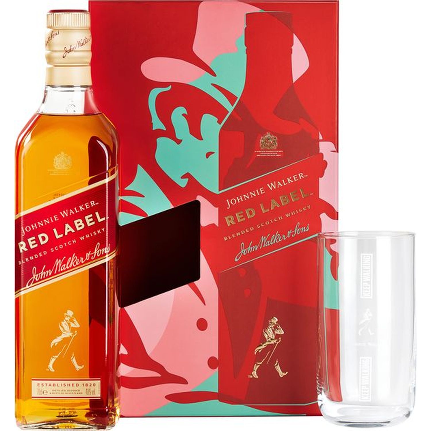 Набор: виски Johnnie Walker Red label Blended Scotch Whisky 40