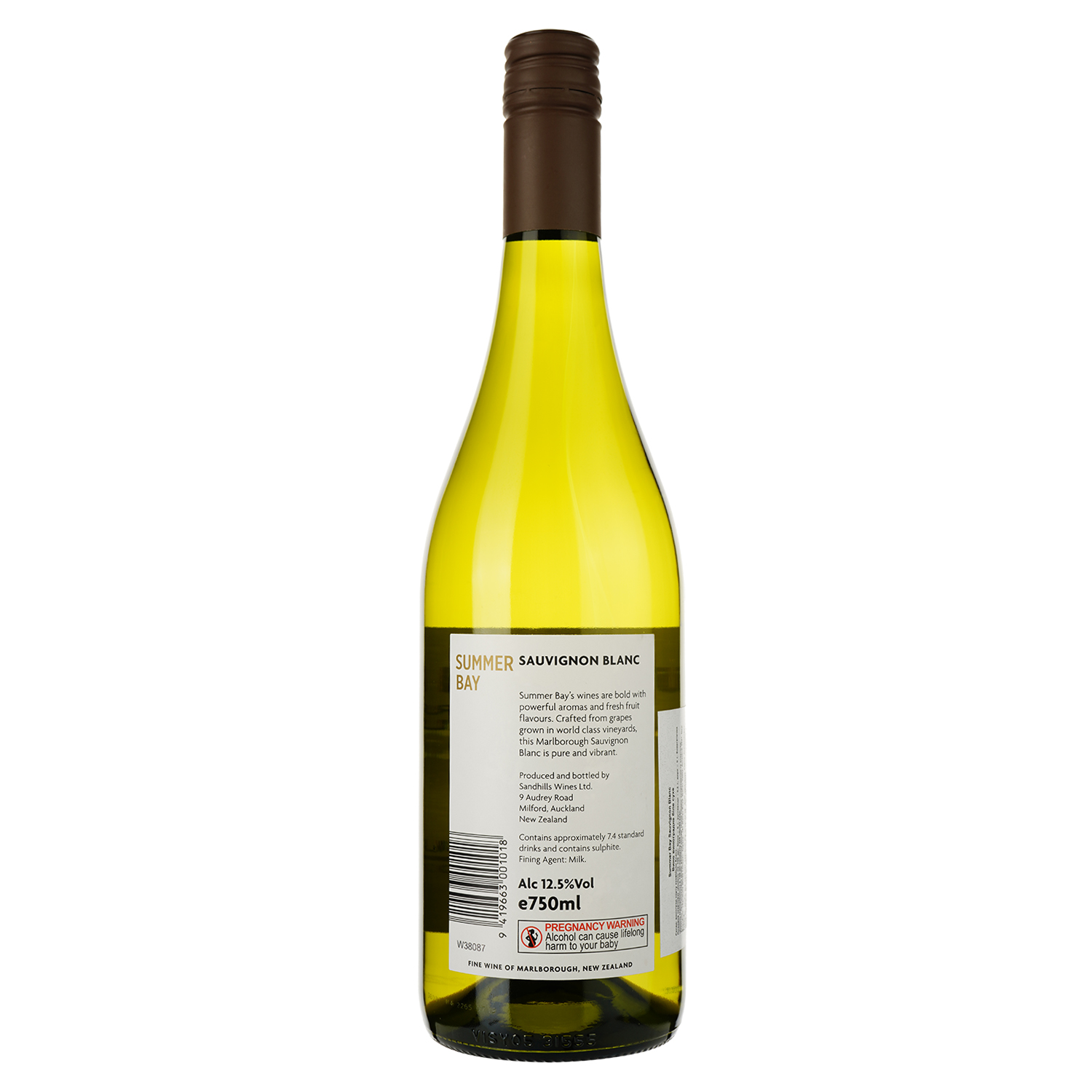 Вино Summer Bay Marlborough Sauvignon Blanc, белое, сухое, 0,75 л - фото 2