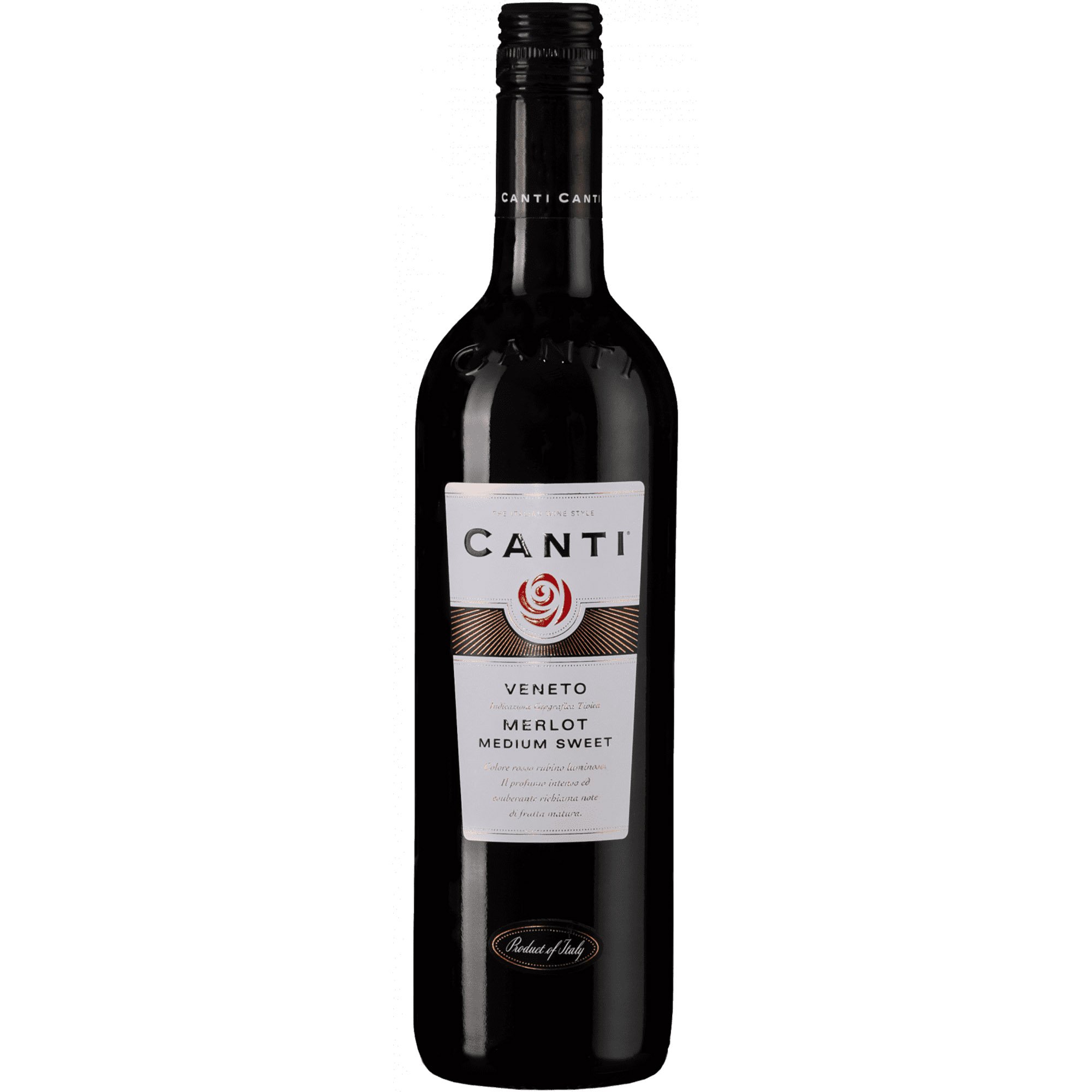 Вино Canti Merlot Veneto IGT червоне напівсолодке 0.75 л - фото 1