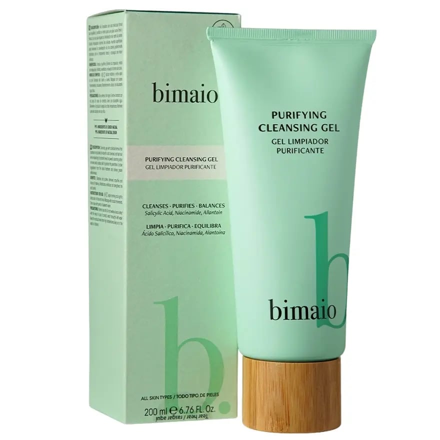Набір для обличчя Bimaio Natural Line: очищувальний гель 200 мл + крем 50 мл + нічний крем 50 мл - фото 4