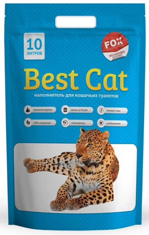 Силікагелевий наповнювач для котячого туалету Best Cat Blue Mint, 10 л (SGL008) - фото 1