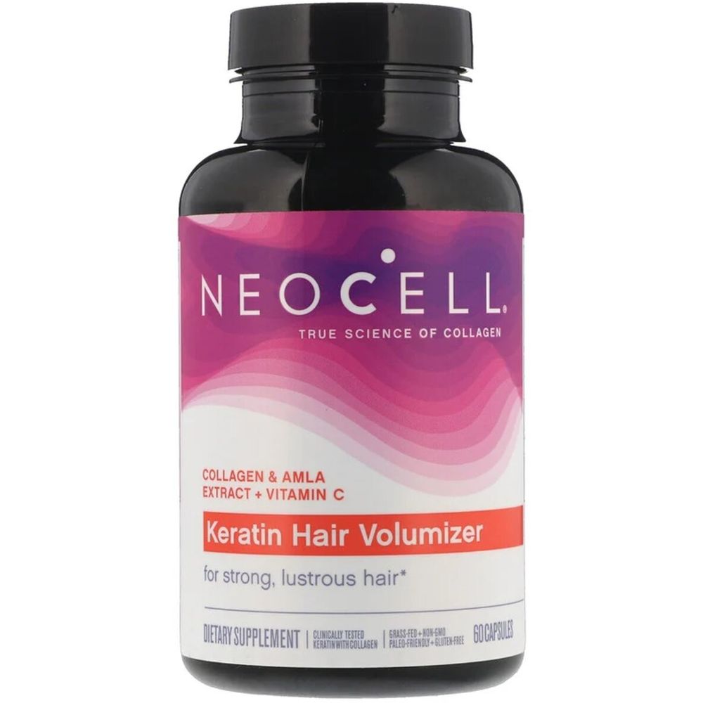 Кератиновый комплекс для волос Neocell Keratin Hair Volumizer 60 капсул - фото 1