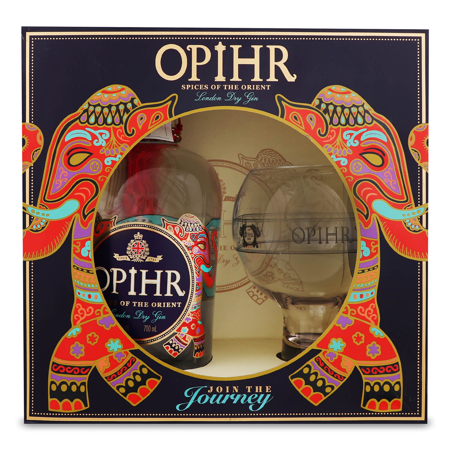 Джин Opihr Oriental Spiced Gin + Globe glass, 42,5%, 0,7 л (819073) - фото 1