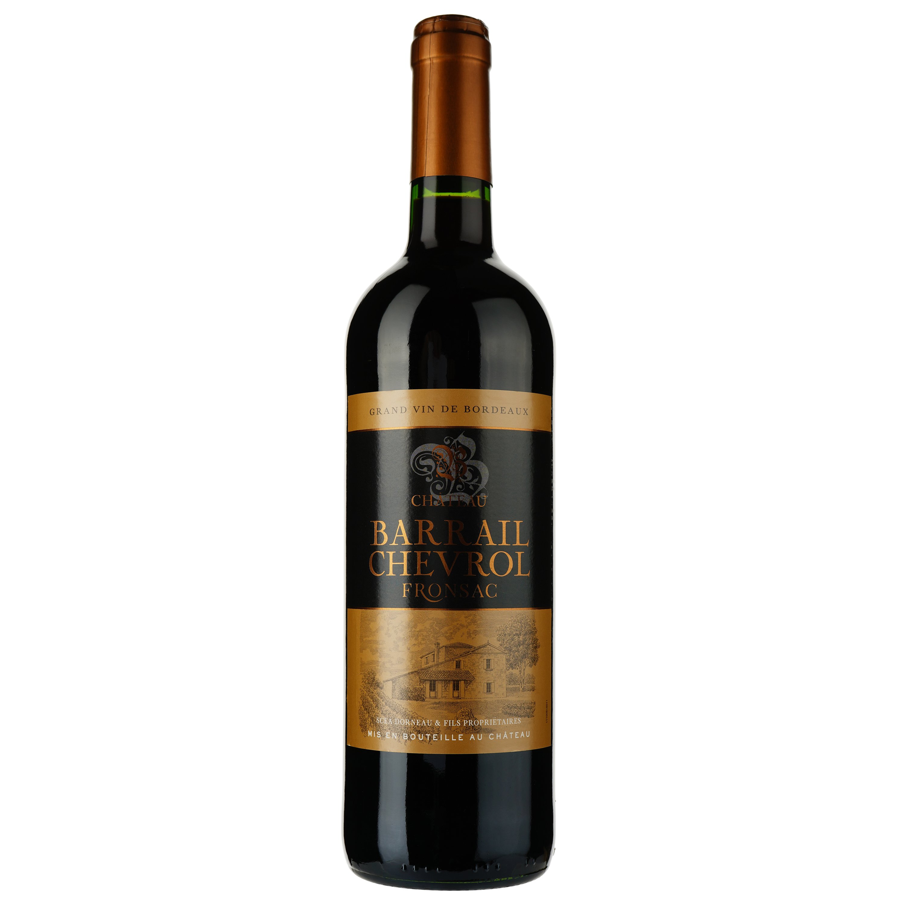 Вино Chateau Barrail Chevrol AOP Fronsac 2018 красное сухе 0.75 л - фото 1