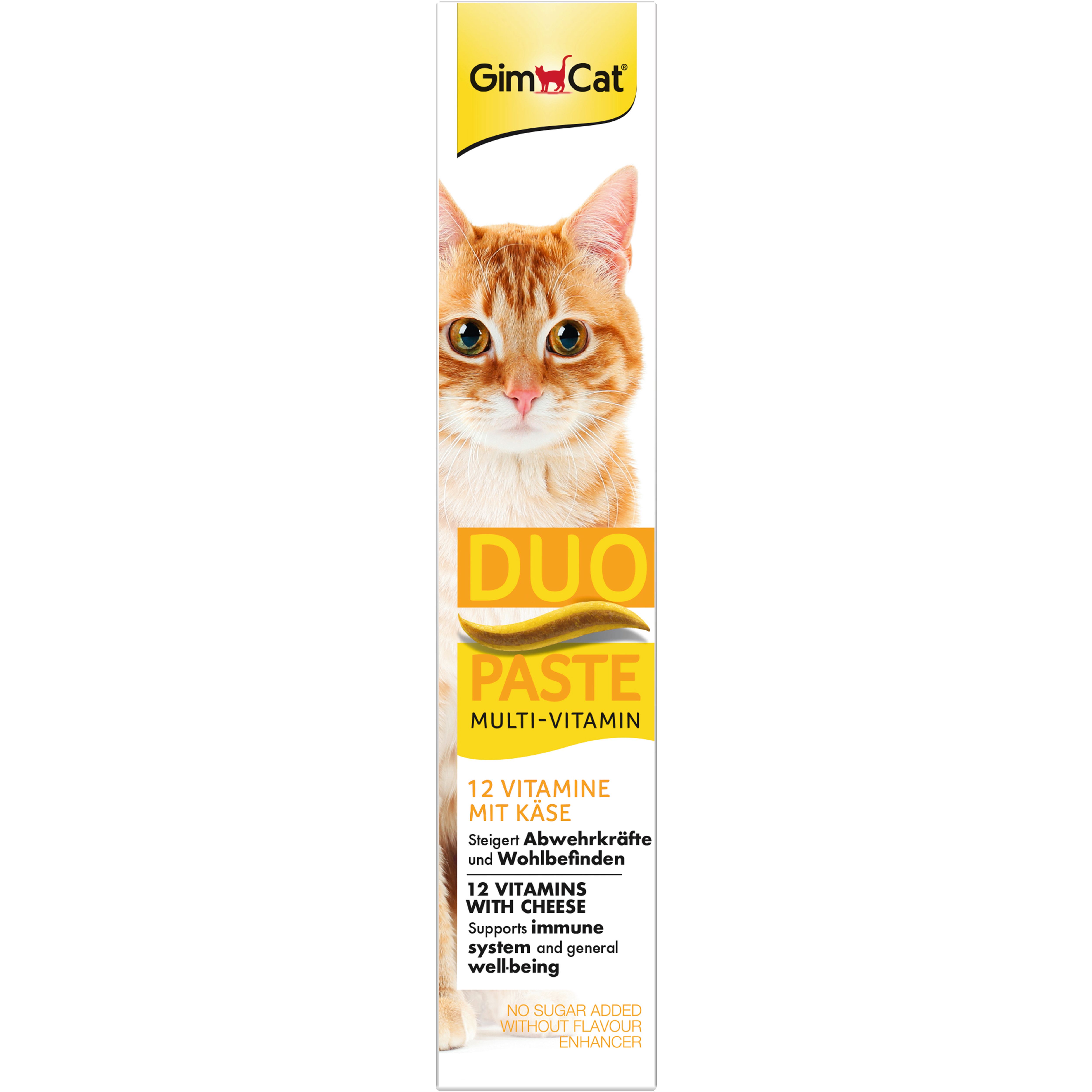 Паста для котів GimCat Duo Paste Multi-vitamin 12 вітамінів з сиром 50 г (G-421841) - фото 2