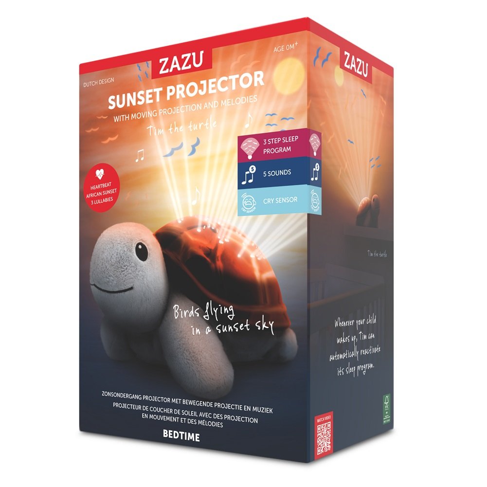 Проектор Zazu Черепаха, з рухомою проекцією та заспокійливими мелодіями (ZA-TIM-01) - фото 2