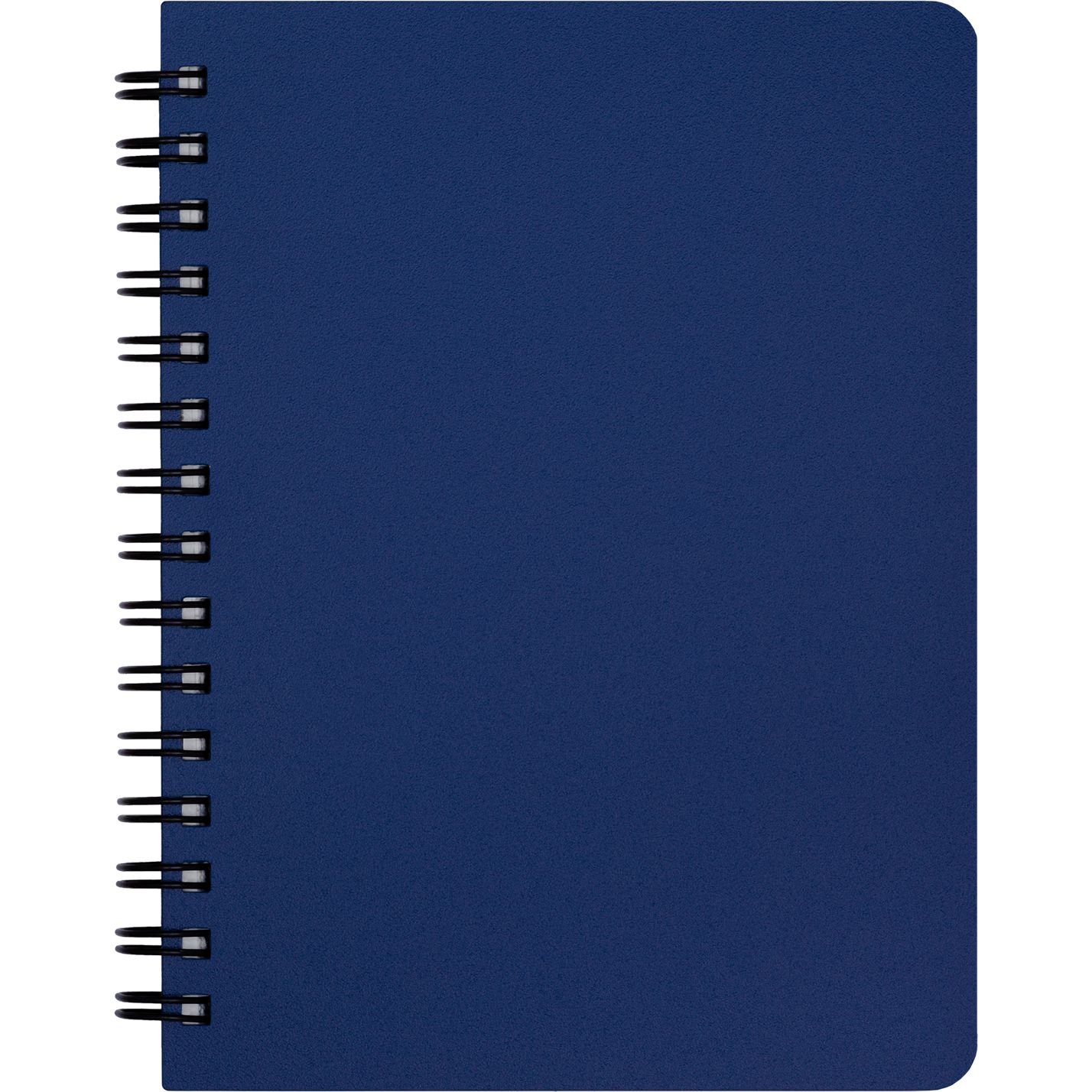 Книга записна Buromax Office в клітинку А6 спіраль синя 96 аркушів (BM.24651150-02) - фото 1
