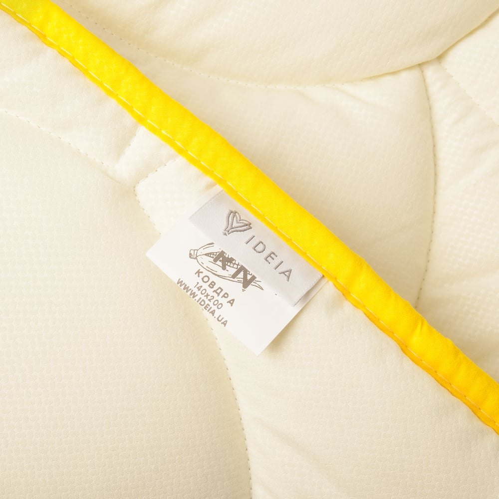 Набор Ideia Попкорн: одеяло, 140х200 см + подушка, 50х70 см, молочный (8000035232) - фото 4