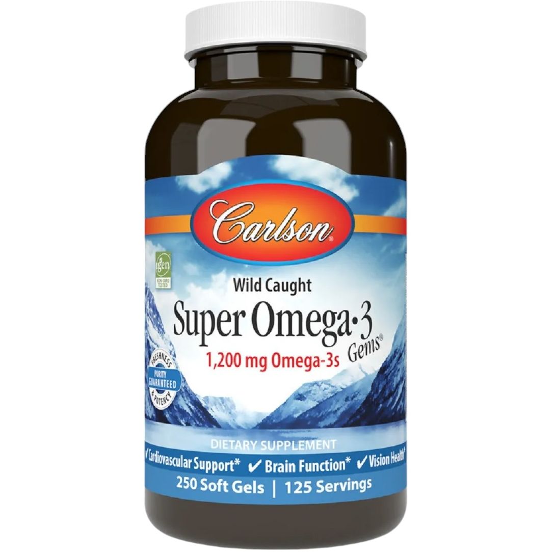 Супер Омега-3 Carlson Super Omega-3 Gems 250 желатинових капсул - фото 1