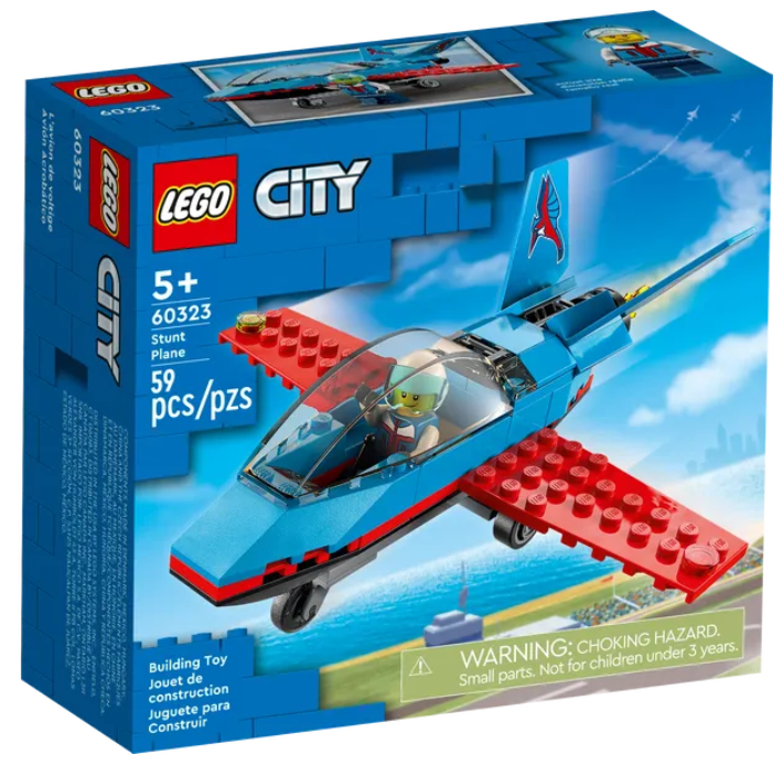 Конструктор LEGO City Трюковий літак, 59 деталей (60323) - фото 2