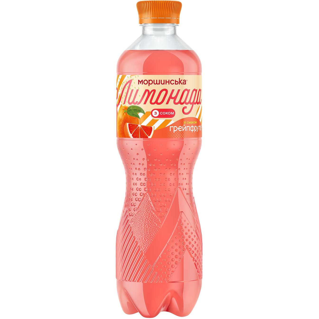Напиток Моршинская Лимонада Грейпфрут среднегазированный 0.5 л - фото 1