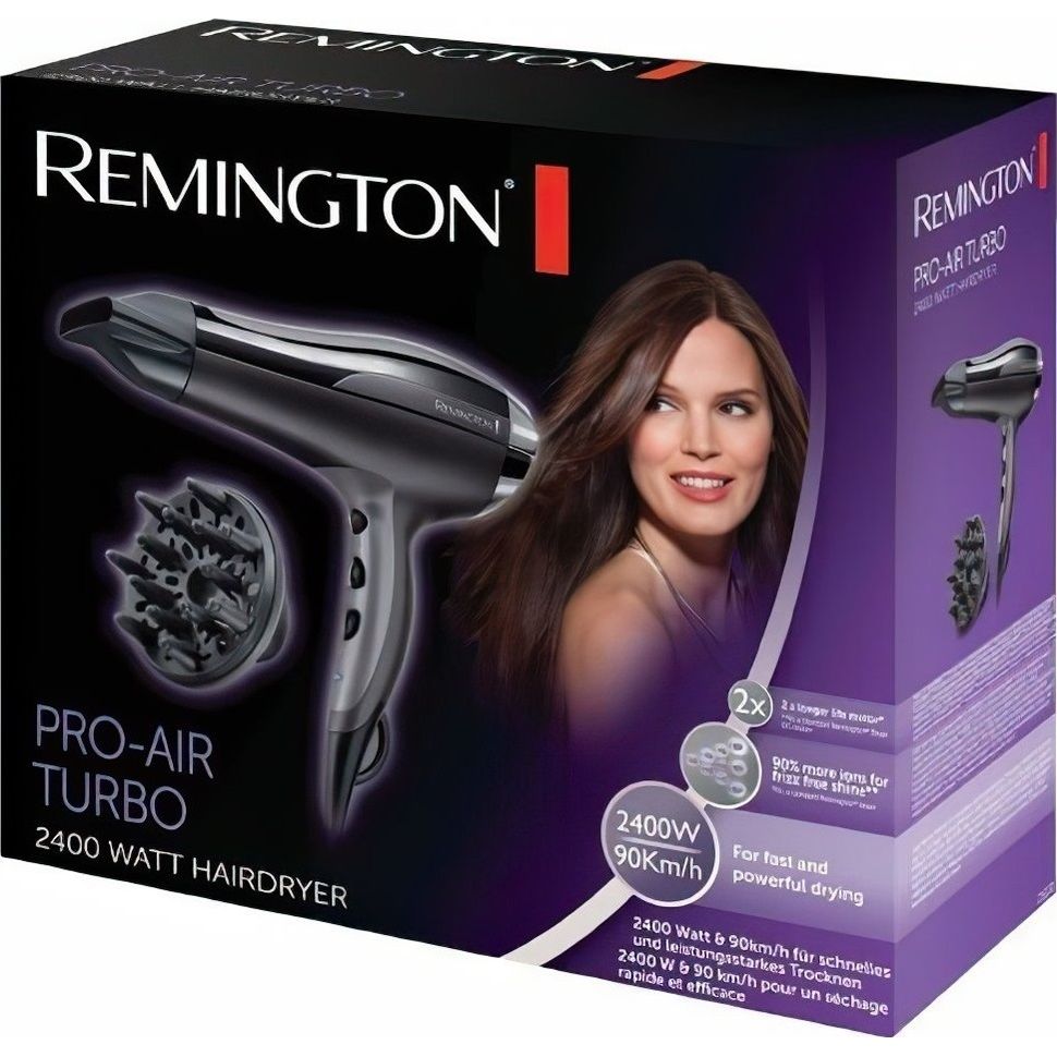 Фен Remington Pro-Air Turbo D5220 чорний - фото 4