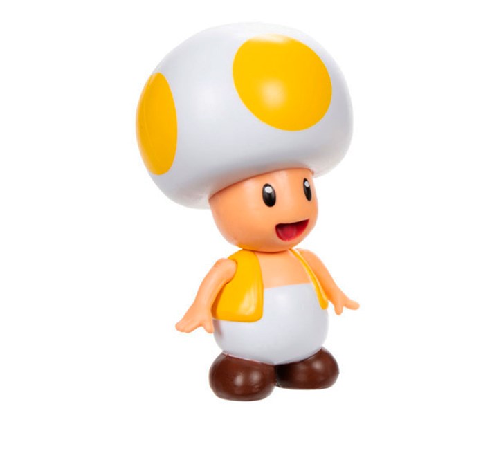 Игровая фигурка Super Mario Желтый Тоад, с артикуляцией, 6 см (41291i-GEN) - фото 2