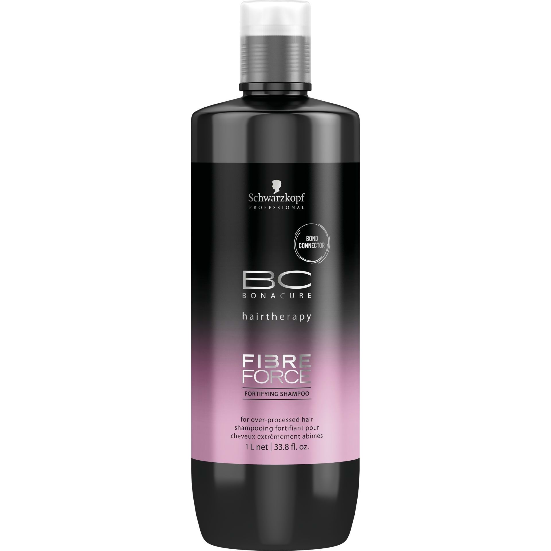 Безсульфатний шампунь Schwarzkopf Professional BC Bonacure Fibre Force Fortifying Shampoo для пошкодженого волосся 1 л - фото 1