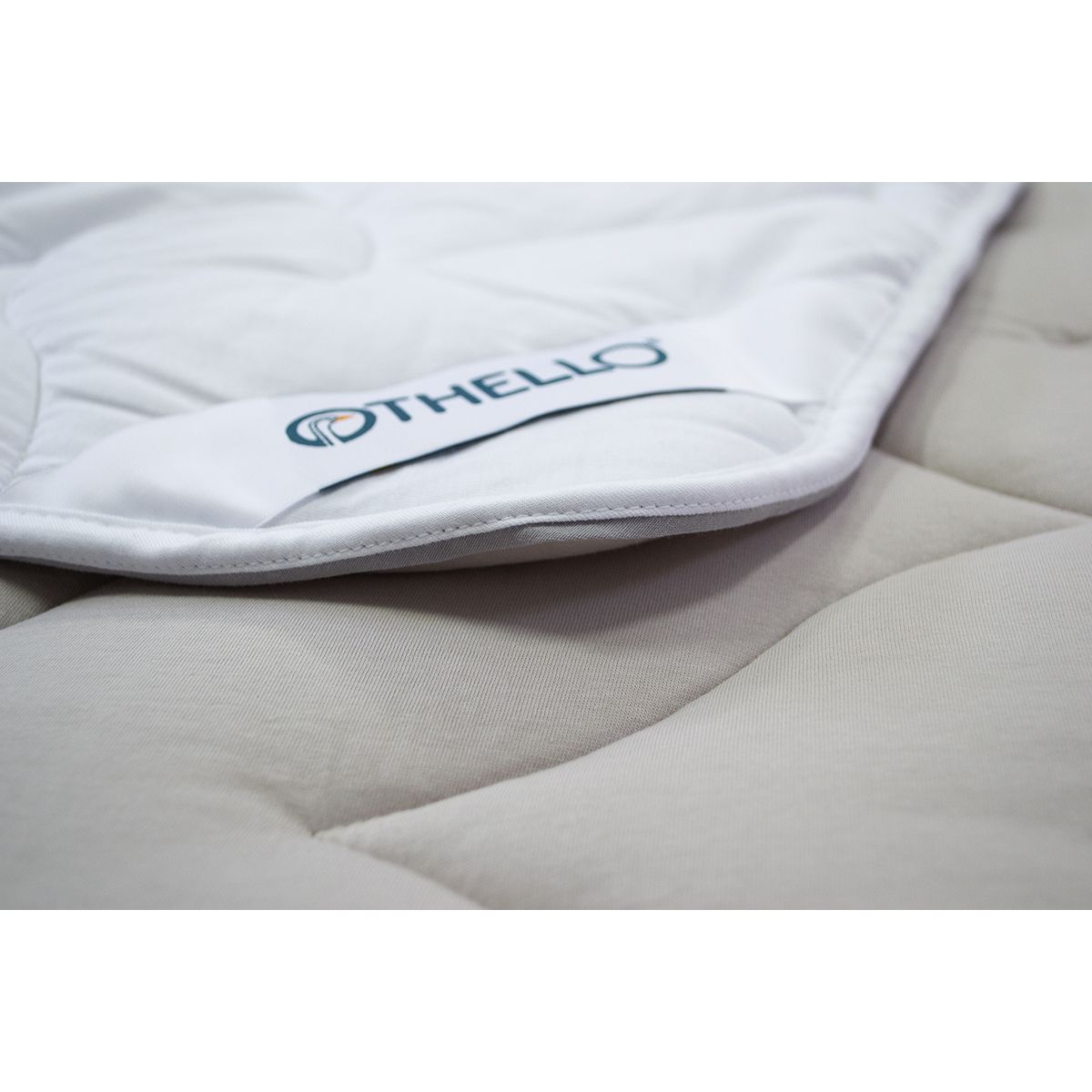 Одеяло Othello Colora, антиаллергенное, 215х195 см, серый с белым (svt-2000022272889) - фото 3