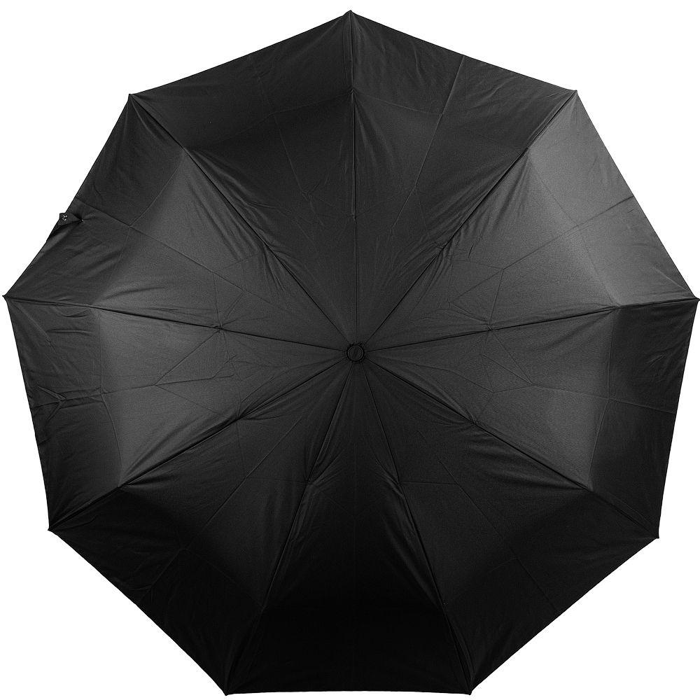 Мужской складной зонтик полный автомат Lamberti 109 см черный - фото 2