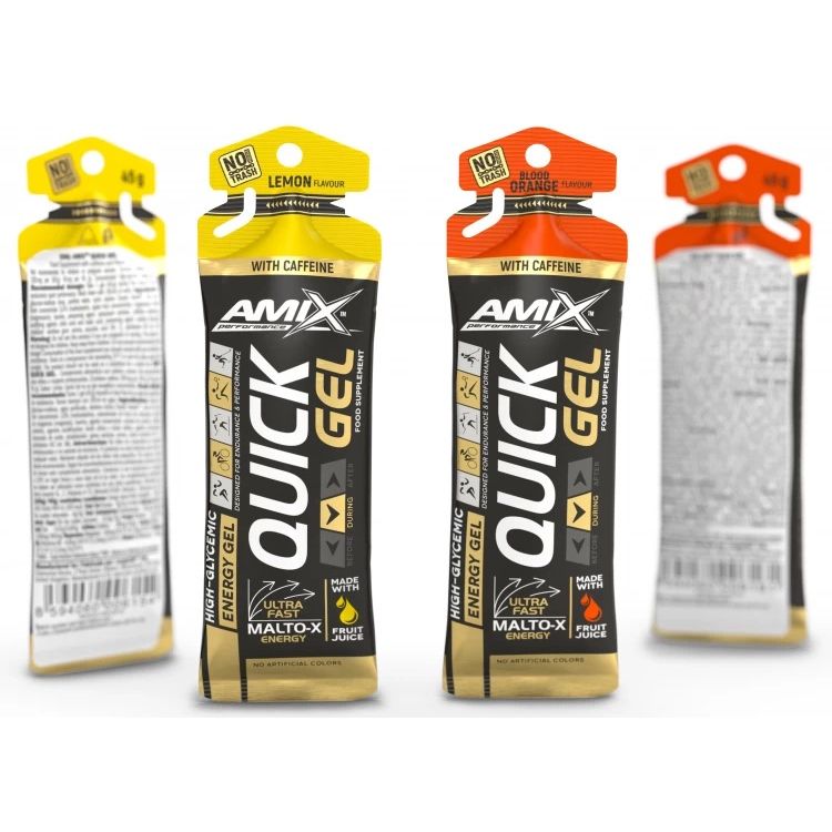 Ізотонік Amix Performance Quick Gel with caffeine апельсин 45 г - фото 2