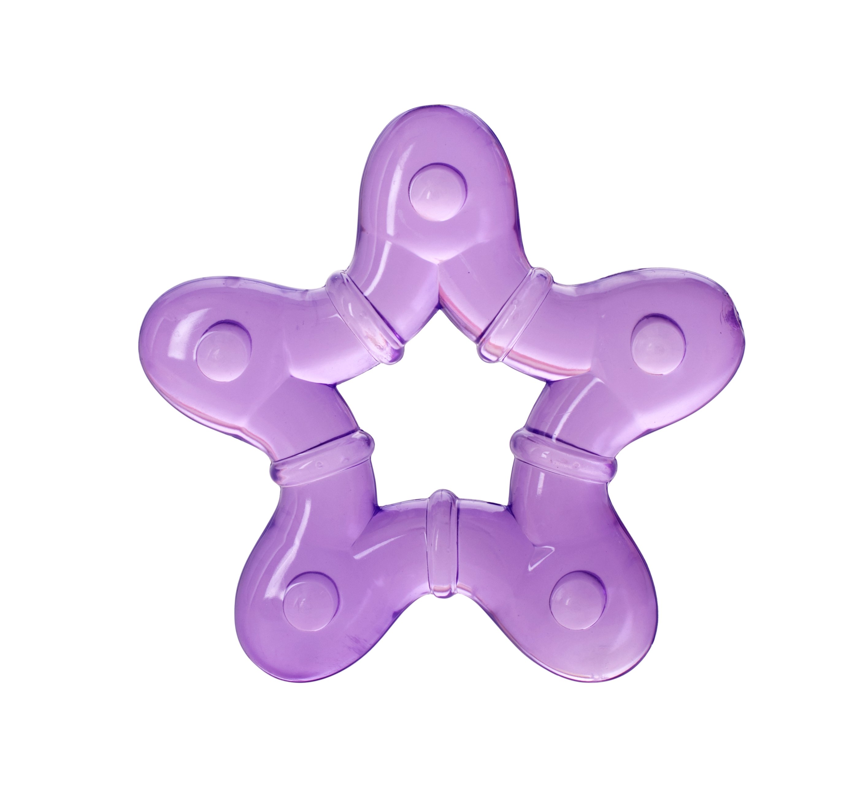 Прорезыватель с водой Baby Team Звездочка, фиолетовый (4005 фиолетов,звездочка) - фото 1